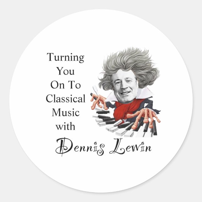 Turning You On To Classical Music Stickers (Front)