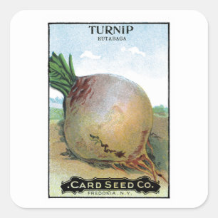 Turnip Seed Packet Label