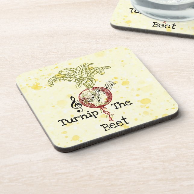Turnip The Beet Beverage Coaster (Left Side)