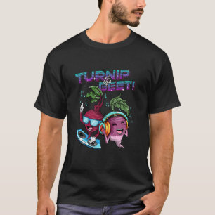 Turnip The Beet Vegan Funny Vegetable Music Pun T-Shirt