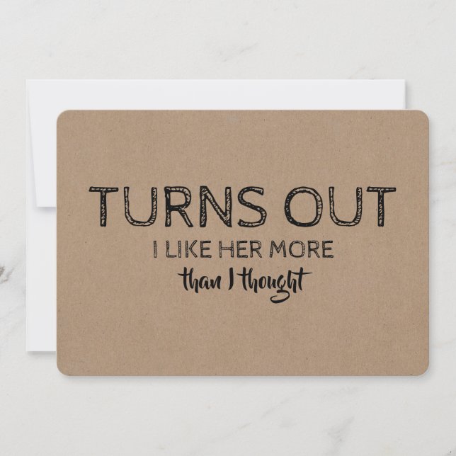 Turns Out Funny Groomsman Proposal Invitation (Front)