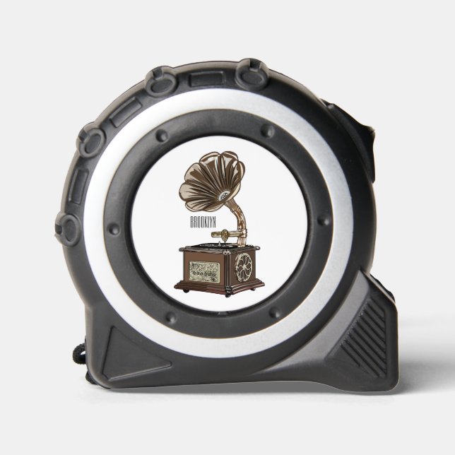 Turntable cartoon illustration  1 (Front)