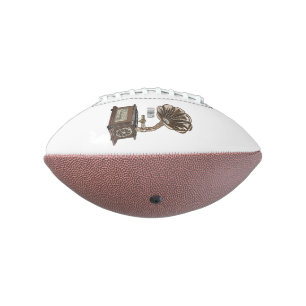 Turntable cartoon illustration  american football