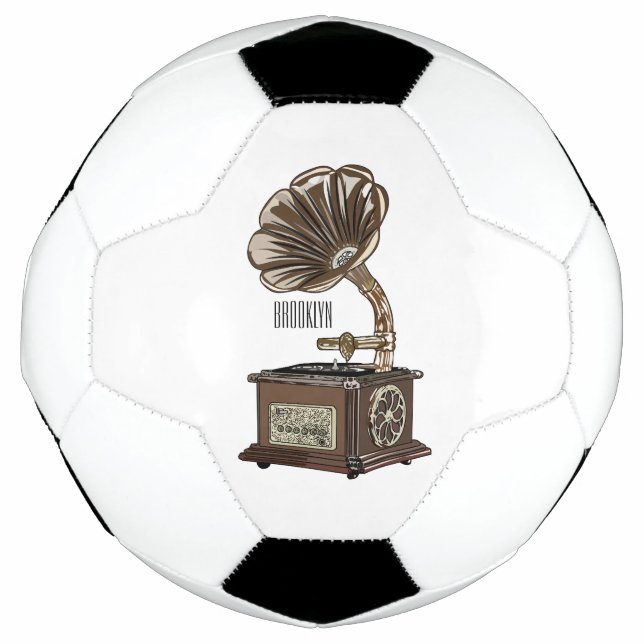 Turntable cartoon illustration  football (Front)