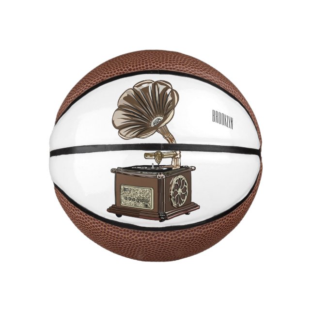 Turntable cartoon illustration  mini basketball (Front)