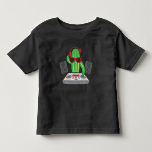 Turntable DJ Music Pickle Electronic Rave Musician Toddler T-Shirt