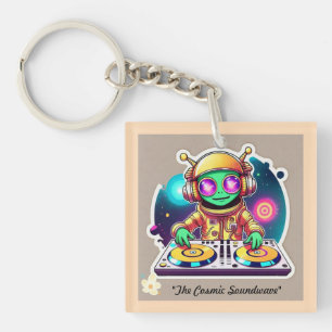 "Turntable Extravaganza" Key Ring