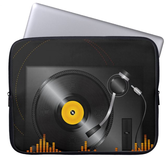 Turntable Laptop Sleeve (Front)