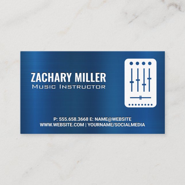 Turntable Mixer Business Card (Front)