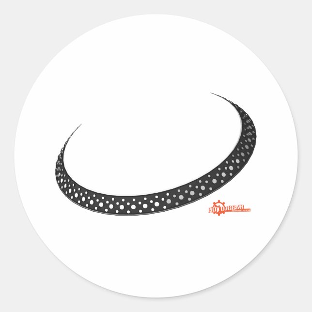 Turntable Platter - DJ Djing Disc Jockey Music Classic Round Sticker (Front)