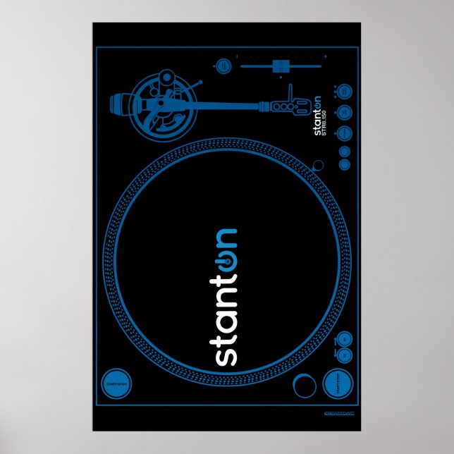 Turntable Poster Stanton - DJ Disc Jockey Vinyl (Front)