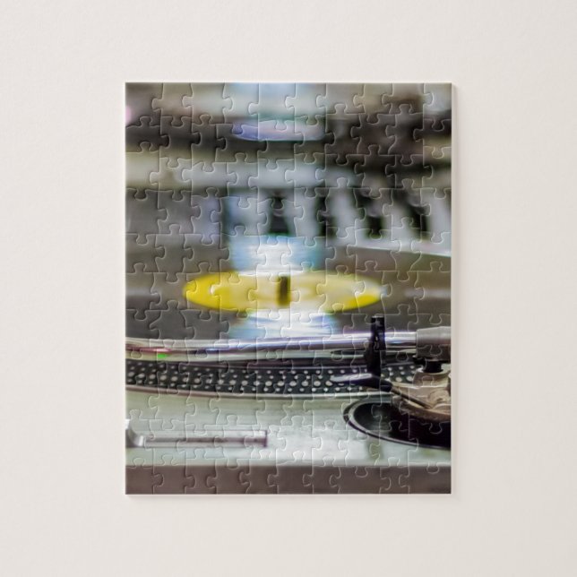 Turntable Record Vinyl Music Sound Retro Vintage Jigsaw Puzzle (Vertical)