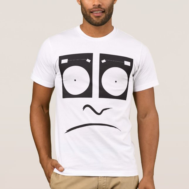 Turntable Sad Face_1 T-Shirt (Front)