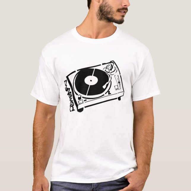 Turntable Stencil T-Shirt (Front)