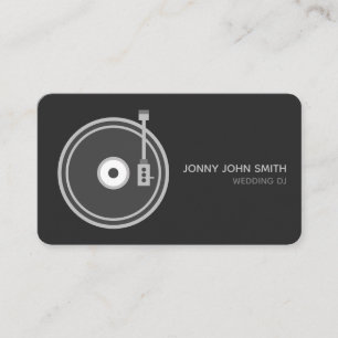 Turntable Vinyl Record Player for Music Business Card