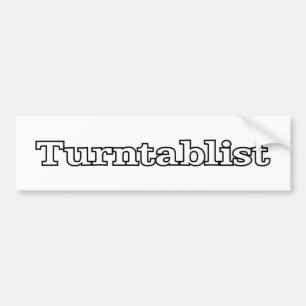 Turntablist Bumper Sticker