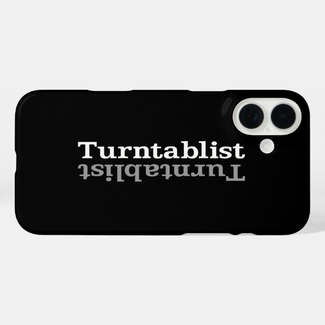Turntablist ʇsılqɐʇuɹn⊥ Case-Mate iPhone case (Back (Horizontal))