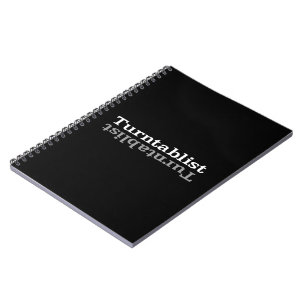 Turntablist ʇsılqɐʇuɹn⊥ notebook