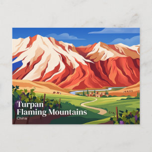 Turpan Flaming Mountains China Postcard