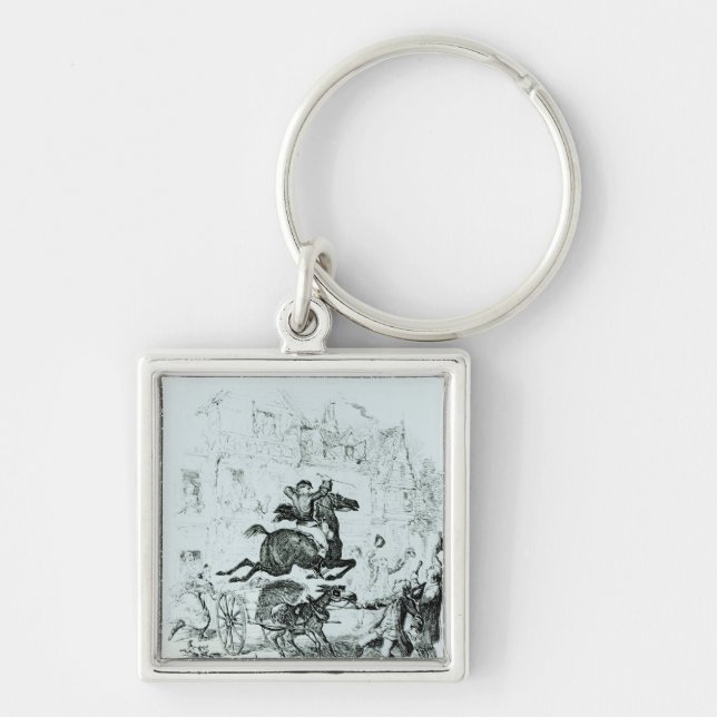 Turpin's  Flight Through Edmonton Key Ring (Front)