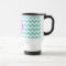 Turq / Aqua Wht Chevron Lilac 3 Initial Monogram