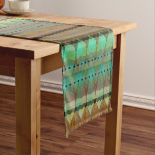 turqoise summer medium table runner