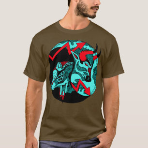 Turqred Bull and Bear T-Shirt