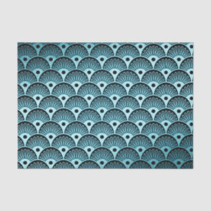 Turquise,art deco,vintage,beautiful,pattern,cute,b tissue paper