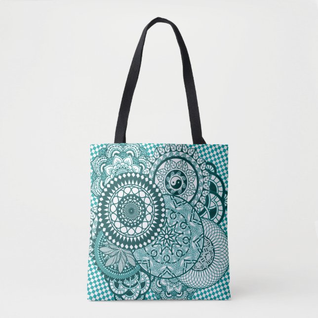 Turquise Mandala Tote (Front)