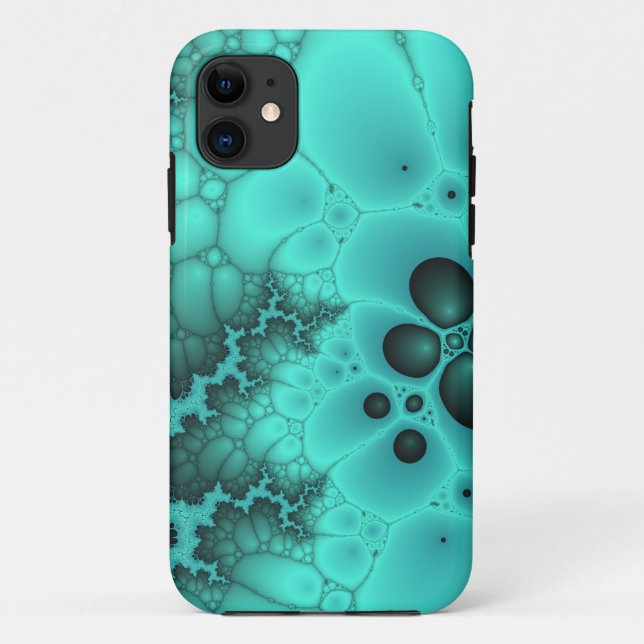 turquois suds iphone case (Back)