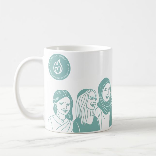 Turquoise 11oz Mug (Left)