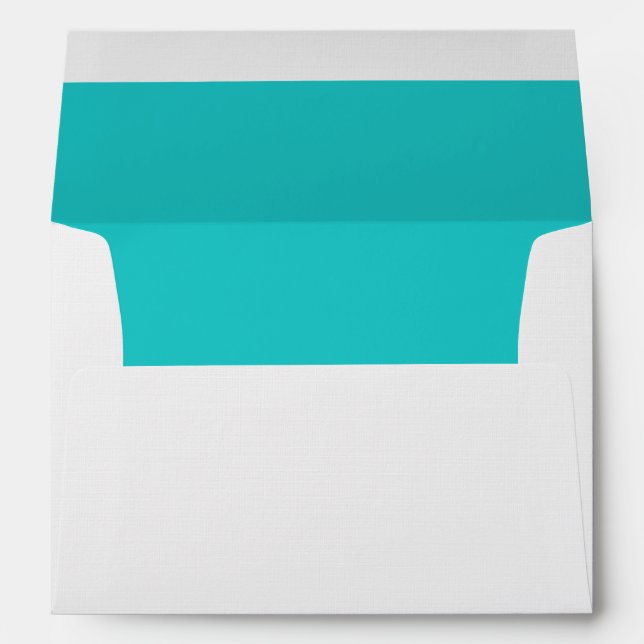 Turquoise A7 Linen Envelopes (Back (Bottom))