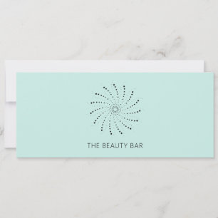 Turquoise Abstract Flower Elegant Gift Certificate