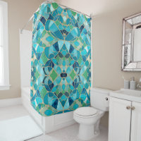 Turquoise Abstract Mosaic