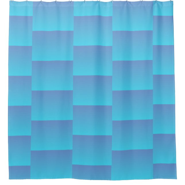 Turquoise abstract pattern Shower Curtain (Front)