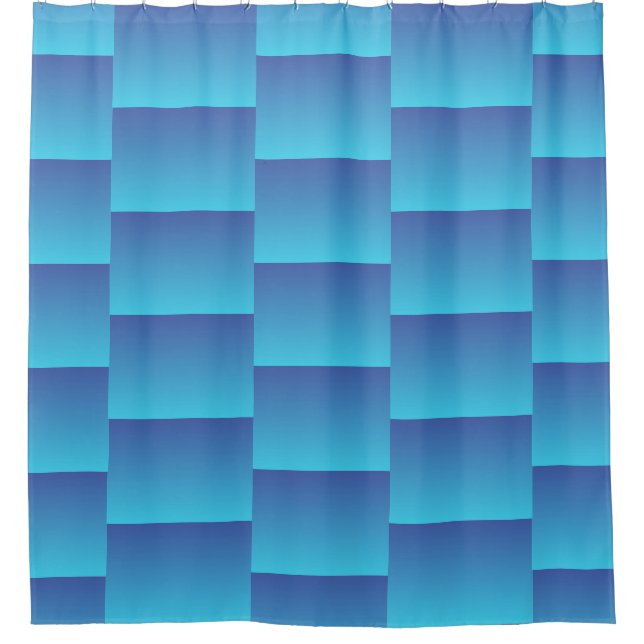 Turquoise abstract pattern Shower Curtain (Front)