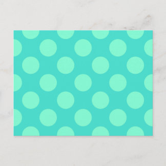 Turquoise and Aquamarine Dots Postcard