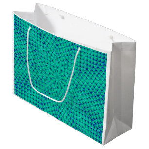 Turquoise and Blue waves Gift bag