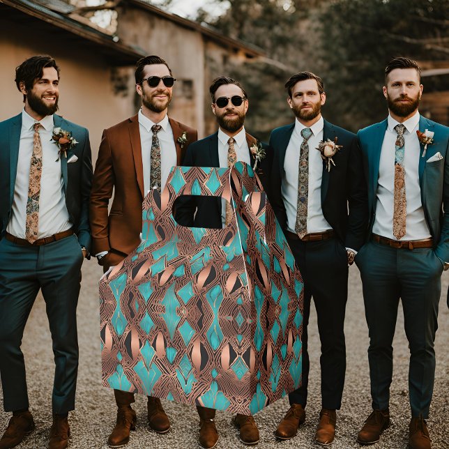 Turquoise and Copper Favour Box (Creator Uploaded)