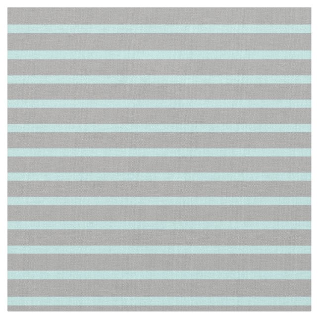 Turquoise and Dark Grey Coloured Stripes Fabric (Close Up)