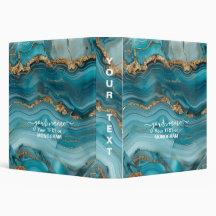 Turquoise and Gold Glitter Agate