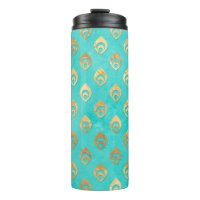 Turquoise and Gold Peacock