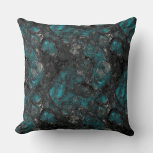 Turquoise and Grey Cushion
