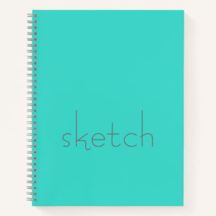 Turquoise and Grey Sketch Book