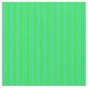 Turquoise and Lime Coloured Pattern Fabric