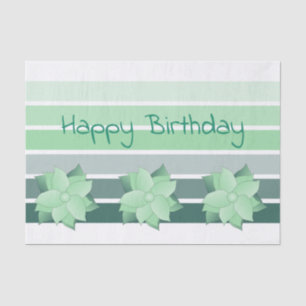 Turquoise and Mint Green Tissue Paper