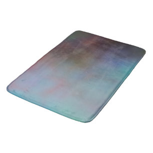 Turquoise and Purple MArbled Cloud abstract Bath Mat