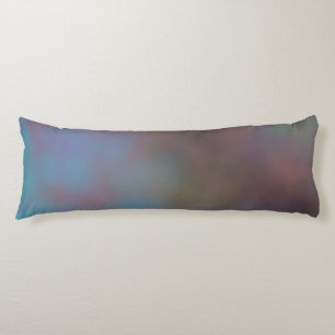Turquoise and Purple MArbled Cloud abstract Body Cushion