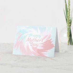 Turquoise and Salmon Pastel Colour  Card