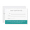 Turquoise And Silver Marble Gift Certificate